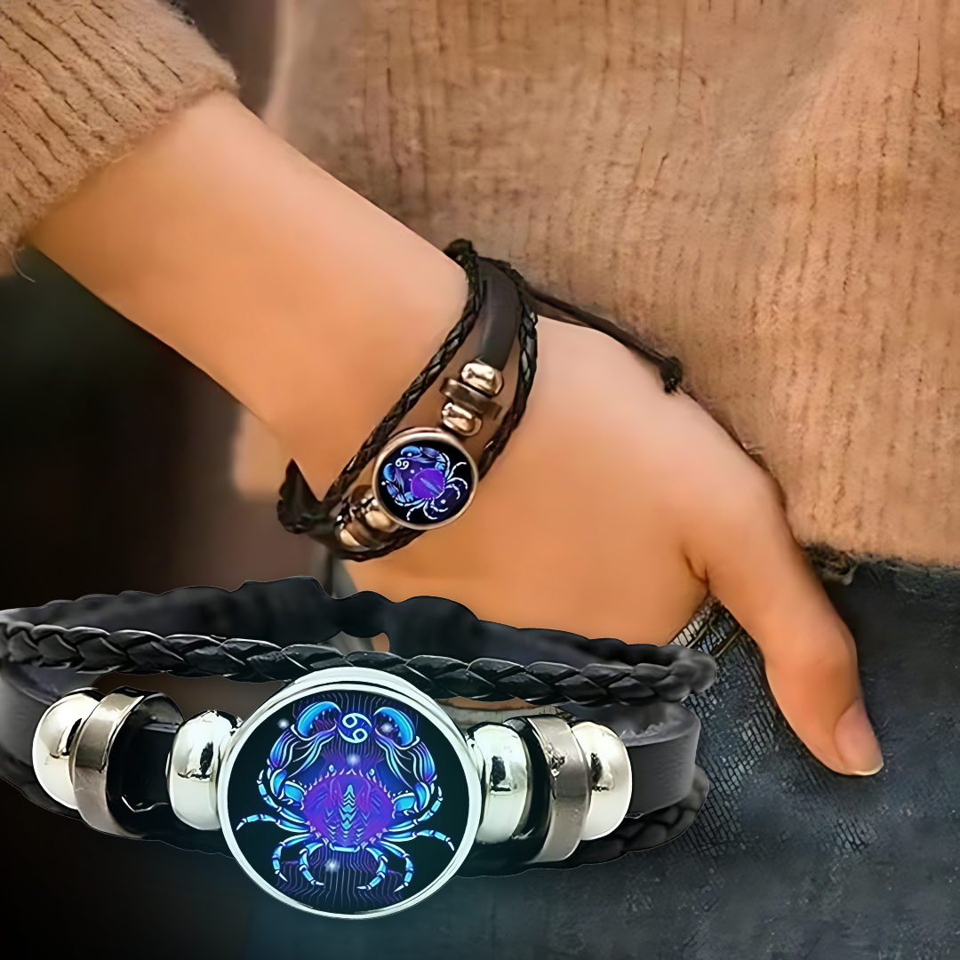 ¡𝐌𝐎𝐃𝐀 𝐔𝐍𝐈𝐂𝐀! Pulsera de Cuero Tejido Multicapa con Encanto de Constelaciones del Zodiaco para Hombres y Mujeres 🌌