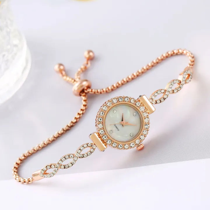 ¡𝐍𝐎 𝐓𝐄 𝐋𝐎 𝐏𝐔𝐄𝐃𝐄𝐒 𝐏𝐄𝐑𝐃𝐄𝐑! Reloj de Moda Casual para Mujer con Elemento de Pulsera - Diseño Chic y Sofisticado ⌚