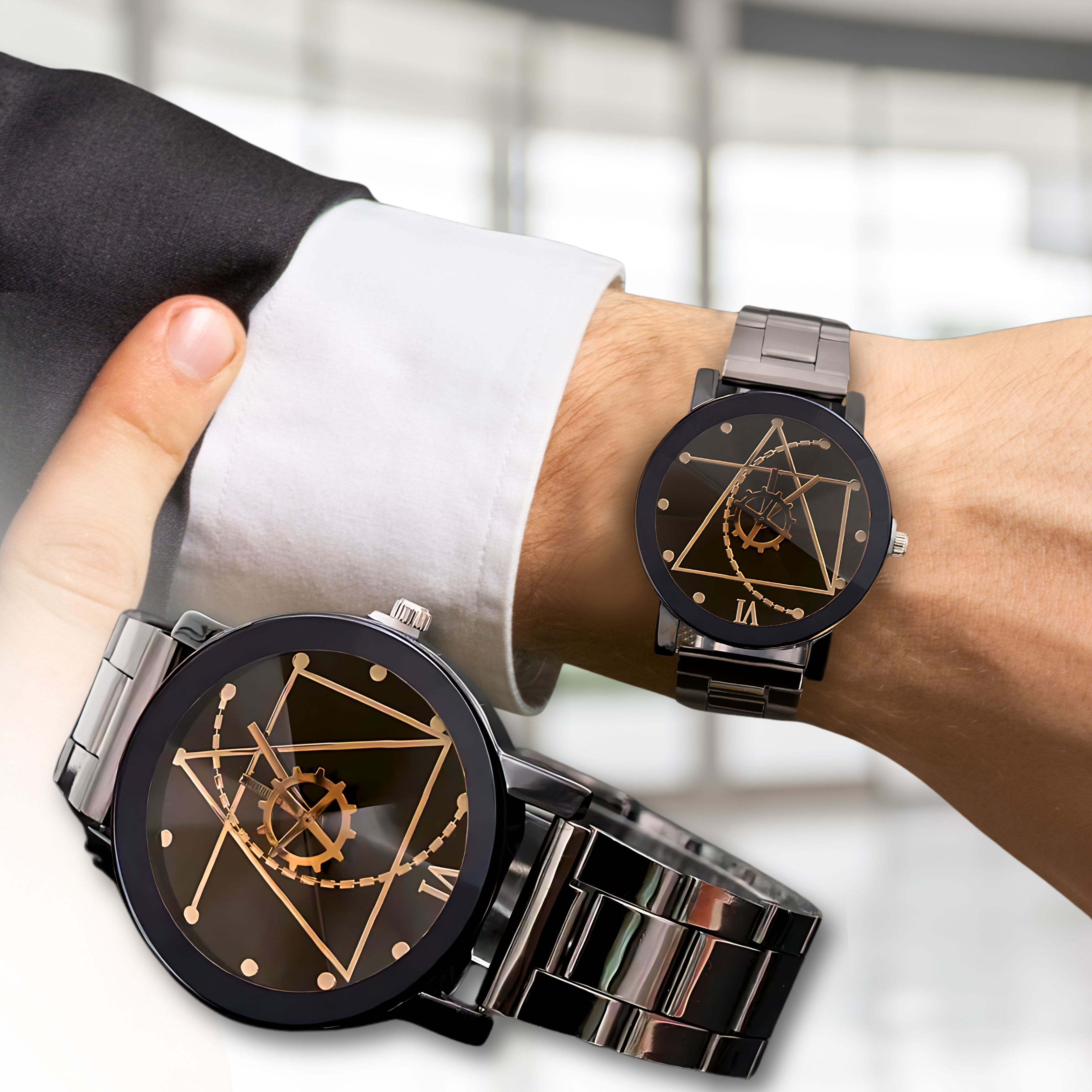 ¡𝐍𝐎 𝐓𝐄 𝐋𝐎 𝐏𝐈𝐄𝐑𝐃𝐀𝐒! - ClockWork™ - Reloj de cuarzo de acero inoxidable - 𝐄𝐥𝐞𝐠𝐚𝐧𝐜𝐢𝐚 𝐀𝐭𝐞𝐦𝐩𝐨𝐫𝐚𝐥 𝐚 𝐓𝐮 𝐀𝐥𝐜𝐚𝐧𝐜𝐞⏳🕒