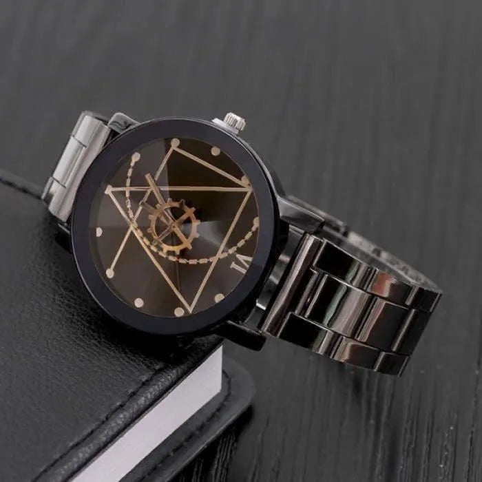 ¡𝐍𝐎 𝐓𝐄 𝐋𝐎 𝐏𝐈𝐄𝐑𝐃𝐀𝐒! - ClockWork™ - Reloj de cuarzo de acero inoxidable - 𝐄𝐥𝐞𝐠𝐚𝐧𝐜𝐢𝐚 𝐀𝐭𝐞𝐦𝐩𝐨𝐫𝐚𝐥 𝐚 𝐓𝐮 𝐀𝐥𝐜𝐚𝐧𝐜𝐞⏳🕒